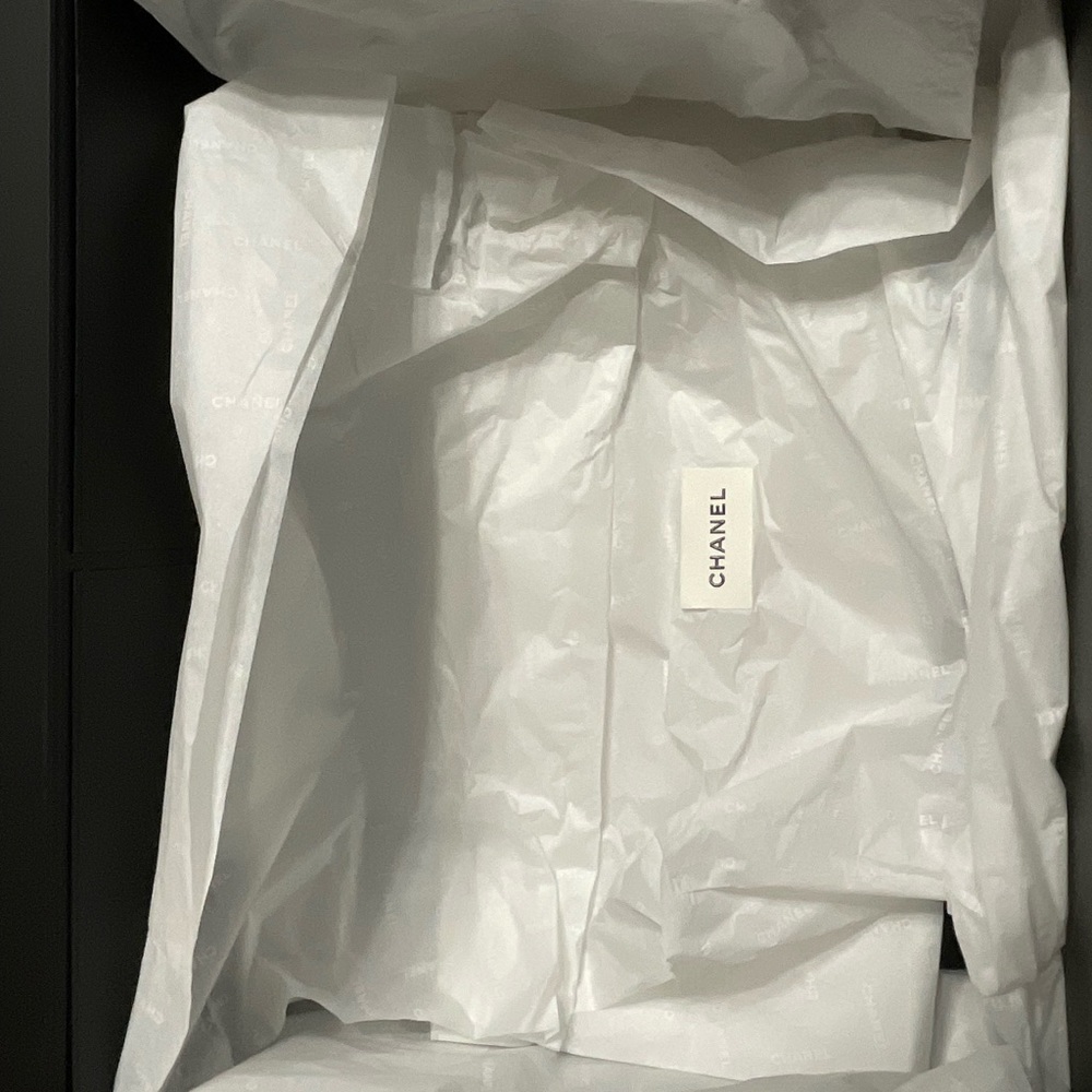 Original Black Chanel Box. Size Medium. Great Condition.